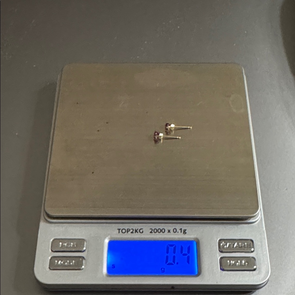 14k Ruby Studs - image 3